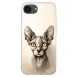 Senada İphone 16E Uyumlu Silikon İle Uyumlu Kılıf Temalı Kapak Sfenks Kedi