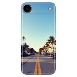 Senada iPhone 17 Air Kamera Korumalı ile Uyumlu Kılıf Dekoratif Silikon Baskılı Kapak Miami Sunset