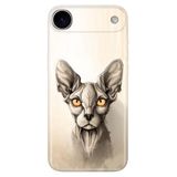 Senada iPhone 17 Air Kamera Korumalı ile Uyumlu Kılıf Dekoratif Silikon Baskılı Kapak Sfenks Kedi