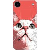 Senada iPhone 17 Air Kılıf Desenli Baskılı Tpu Rubber Kapak Beyaz Kedi - 001-Renkli