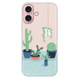 Senada iPhone 17 Camera Productor ile Uyumlu Kılıf Art Silikon Baskılı TPU Cactus Co