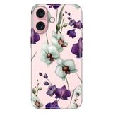 Senada iPhone 17 Camera Productor ile Uyumlu Kılıf Art Silikon Baskılı TPU Orkide Çiçek