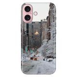 Senada iPhone 17 Camera Productor ile Uyumlu Kılıf Art Silikon Baskılı TPU Winter New York