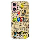Senada iPhone 17 Camera Productor ile Uyumlu Kılıf Dekoratif Silikon Baskılı Kapak 80's Music
