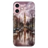Senada iPhone 17 Camera Productor ile Uyumlu Kılıf Dekoratif Silikon Baskılı Kapak Amsterdam