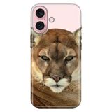 Senada iPhone 17 Camera Productor ile Uyumlu Kılıf Dekoratif Silikon Baskılı Kapak Asil Aslan Kaplan