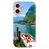 Senada iPhone 17 Camera Productor ile Uyumlu Kılıf Dekoratif Silikon Baskılı Kapak Como