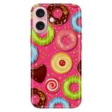 Senada iPhone 17 Camera Productor ile Uyumlu Kılıf Dekoratif Silikon Baskılı Kapak Donut