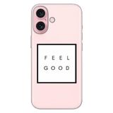 Senada iPhone 17 Camera Productor ile Uyumlu Kılıf Dekoratif Silikon Baskılı Kapak Feel Good