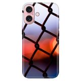 Senada iPhone 17 Camera Productor ile Uyumlu Kılıf Dekoratif Silikon Baskılı Kapak Günbatımı Örgü