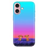 Senada iPhone 17 Camera Productor ile Uyumlu Kılıf Dekoratif Silikon Baskılı Kapak Junior Aslanlar