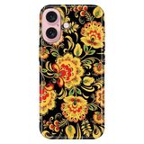 Senada iPhone 17 Camera Productor ile Uyumlu Kılıf Dekoratif Silikon Baskılı Kapak Khokhloma