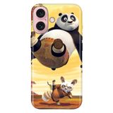 Senada iPhone 17 Camera Productor ile Uyumlu Kılıf Dekoratif Silikon Baskılı Kapak Kungfu Panda