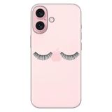 Senada iPhone 17 Camera Productor ile Uyumlu Kılıf Dekoratif Silikon Baskılı Kapak Masum Kirpik