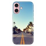 Senada iPhone 17 Camera Productor ile Uyumlu Kılıf Dekoratif Silikon Baskılı Kapak Miami Sunset
