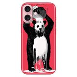 Senada iPhone 17 Camera Productor ile Uyumlu Kılıf Dekoratif Silikon Baskılı Kapak Panda Kingo