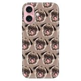 Senada iPhone 17 Camera Productor ile Uyumlu Kılıf Dekoratif Silikon Baskılı Kapak Pug Pug Köpek