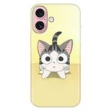 Senada iPhone 17 Camera Productor ile Uyumlu Kılıf Dekoratif Silikon Baskılı Kapak Tekir Kedicik