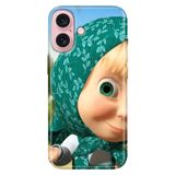 Senada iPhone 17 Camera Productor ile Uyumlu Kılıf Dekoratif Silikon Baskılı Kapak Türban