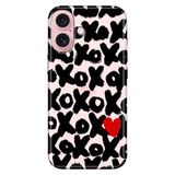 Senada iPhone 17 Camera Productor ile Uyumlu Kılıf Dekoratif Silikon Baskılı Kapak XOXO