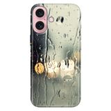Senada iPhone 17 Camera Productor ile Uyumlu Kılıf Dekoratif Silikon Baskılı Kapak Yağmurlu Bir Akşam