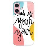 Senada iPhone 17 Camera Productor ile Uyumlu Kılıf Dekoratif Silikon Baskılı Kapak Your Year