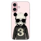 Senada iPhone 17 Camera Productor ile Uyumlu Kılıf Desenli Silikon Baskılı Kapak Skull Panda