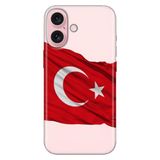 Senada iPhone 17 Camera Productor ile Uyumlu Kılıf Renkli Silikon Baskılı TPU Al Bayrak