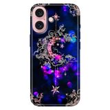 Senada iPhone 17 Camera Productor ile Uyumlu Kılıf Renkli Silikon Baskılı TPU Ayyıldız Neon Mandala