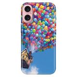 Senada iPhone 17 Camera Productor ile Uyumlu Kılıf Renkli Silikon Baskılı TPU Balonlu Ev
