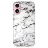 Senada iPhone 17 Camera Productor ile Uyumlu Kılıf Renkli Silikon Baskılı TPU Banyo Mermer