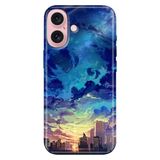 Senada iPhone 17 Camera Productor ile Uyumlu Kılıf Renkli Silikon Baskılı TPU Cloud City
