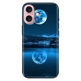 Senada iPhone 17 Camera Productor ile Uyumlu Kılıf Renkli Silikon Baskılı TPU Dolunay Deniz