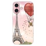 Senada iPhone 17 Camera Productor ile Uyumlu Kılıf Renkli Silikon Baskılı TPU Eiffel/Paris