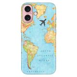 Senada iPhone 17 Camera Productor ile Uyumlu Kılıf Renkli Silikon Baskılı TPU Harita