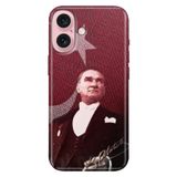 Senada iPhone 17 Camera Productor ile Uyumlu Kılıf Renkli Silikon Baskılı TPU M.K Atatürk