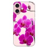 Senada iPhone 17 Camera Productor ile Uyumlu Kılıf Renkli Silikon Baskılı TPU Mor Orkide