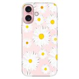 Senada iPhone 17 Camera Productor ile Uyumlu Kılıf Renkli Silikon Baskılı TPU Papatya