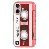 Senada iPhone 17 Camera Productor ile Uyumlu Kılıf Renkli Silikon Baskılı TPU Pembe Kaset