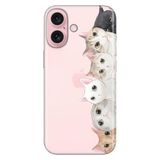 Senada iPhone 17 Camera Productor ile Uyumlu Kılıf Renkli Silikon Baskılı TPU Pisi Pisi Kedi