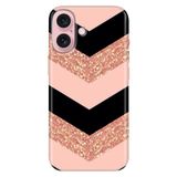 Senada iPhone 17 Camera Productor ile Uyumlu Kılıf Renkli Silikon Baskılı TPU Simli Pullu Mermer