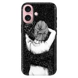 Senada iPhone 17 Camera Productor ile Uyumlu Kılıf Renkli Silikon Baskılı TPU Siyah Aşk
