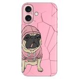 Senada iPhone 17 Camera Productor ile Uyumlu Kılıf Renkli Silikon Baskılı TPU Süslü Tarz Pug