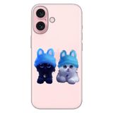 Senada iPhone 17 Camera Productor ile Uyumlu Kılıf Renkli Silikon Baskılı TPU Sweet Kitten