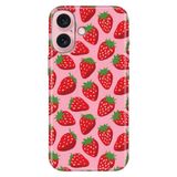 Senada iPhone 17 Camera Productor ile Uyumlu Kılıf Renkli Silikon Baskılı TPU Tatlı Çilek