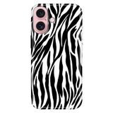 Senada iPhone 17 Camera Productor ile Uyumlu Kılıf Renkli Silikon Baskılı TPU ZebraDeseni