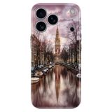 Senada iPhone 17 Pro Max 6.91 inch ile Uyumlu Kılıf Dekoratif Silikon Baskılı Kapak Amsterdam