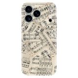 Senada iPhone 17 Pro Max 6.91 inch ile Uyumlu Kılıf Dekoratif Silikon Baskılı Kapak Beste Nota