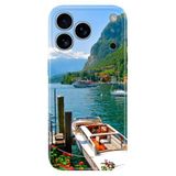 Senada iPhone 17 Pro Max 6.91 inch ile Uyumlu Kılıf Dekoratif Silikon Baskılı Kapak Como