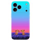 Senada iPhone 17 Pro Max 6.91 inch ile Uyumlu Kılıf Dekoratif Silikon Baskılı Kapak Junior Aslanlar